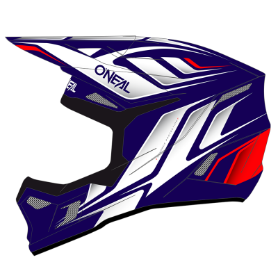 Κράνος μηχανής O'NEAL 3SERIES VERTICAL BLUE/WHITE/RED V.24